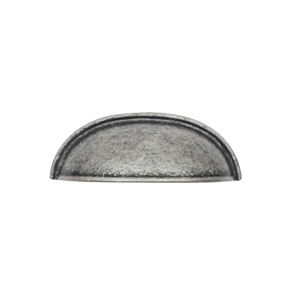 Lüks Çanak Kulp Antik Gümüş 64mm