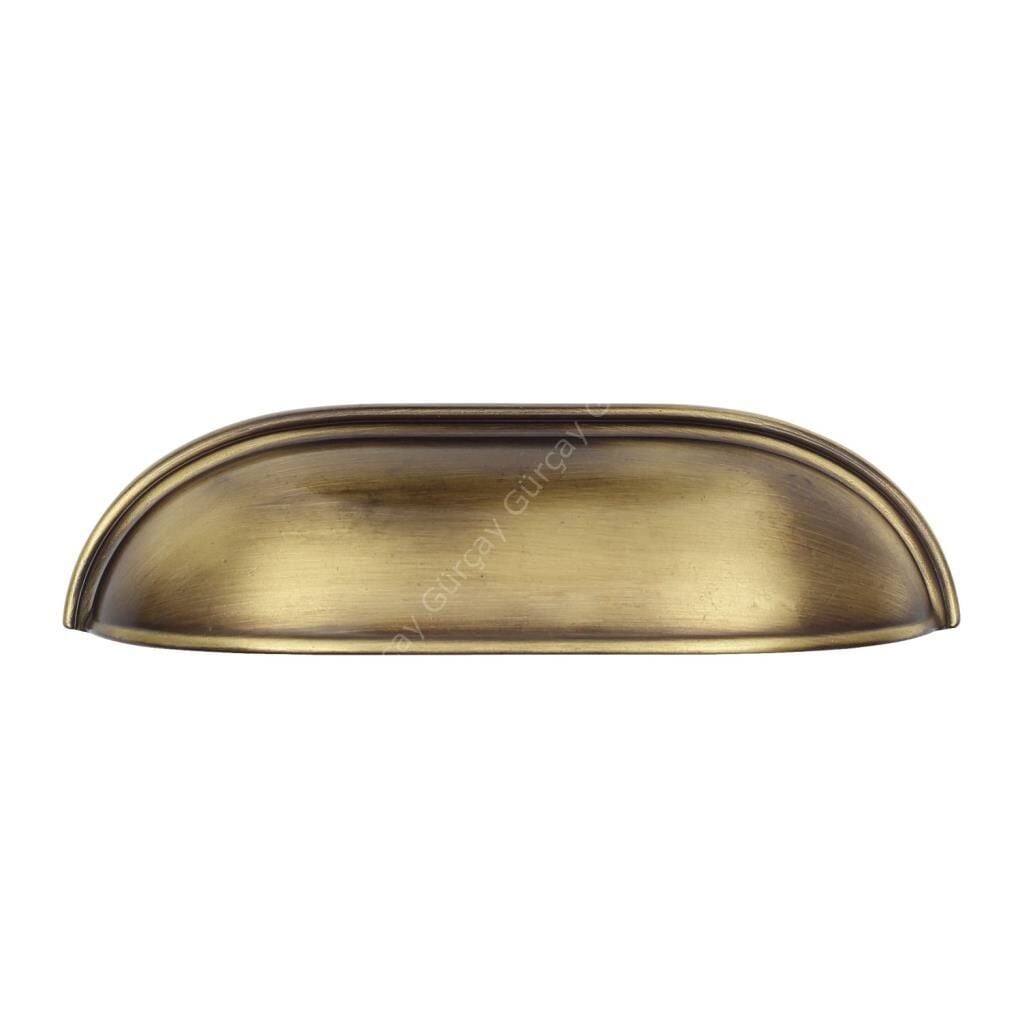 Lüks Çanak Kulp Antik Sarı 96mm