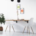 Mepa DK/80 Katlanabilir Masa Konsolu 1 Çift Siyah 40cm