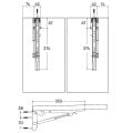 Mepa DK/80 Katlanabilir Masa Konsolu 1 Çift Siyah 40cm