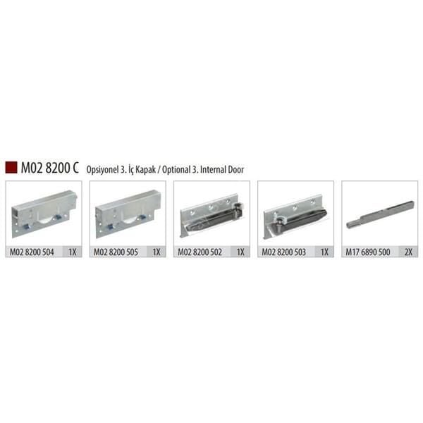 Albatur 8200C Sürgü Kapak Mekanizması 3.Kapak