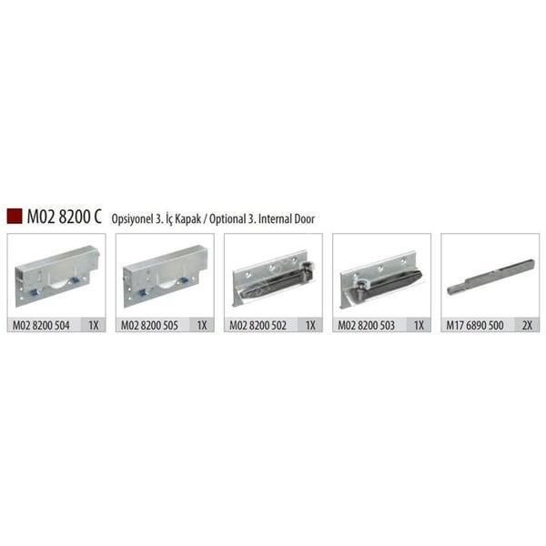 Albatur 8200C Sürgü Kapak Mekanizması 3.Kapak